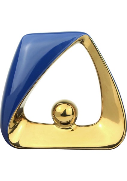 Ev Dekor Modern Heykel, Oturma Odası Için Geometrik Seramik Heykel Masa Süslemeleri Centerpiece Giriş Yolu Dekor C (Yurt Dışından)