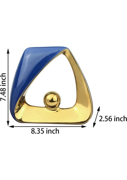 Ev Dekor Modern Heykel, Oturma Odası Için Geometrik Seramik Heykel Masa Süslemeleri Centerpiece Giriş Yolu Dekor C (Yurt Dışından)