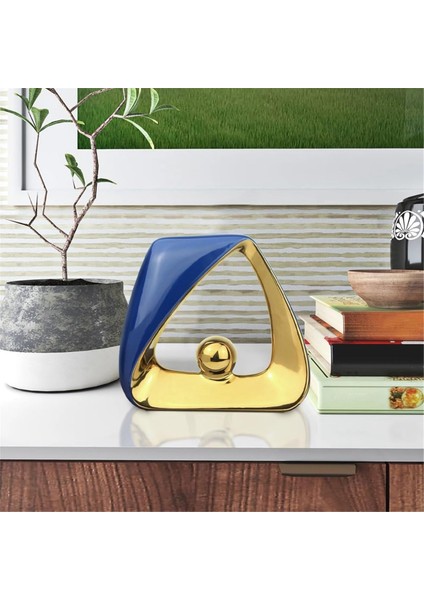 Ev Dekor Modern Heykel, Oturma Odası Için Geometrik Seramik Heykel Masa Süslemeleri Centerpiece Giriş Yolu Dekor C (Yurt Dışından)
