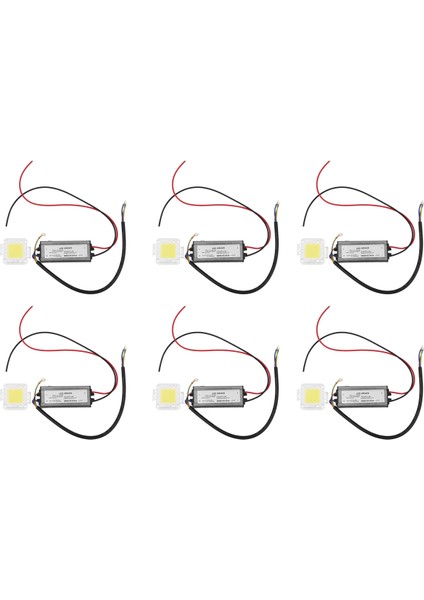 6x 50W LED Sürücü Su Geçirmez IP67 Güç Kaynağı Yüksek Güç Adaptörü + 50W LED Çip Ampul Enerji Tasarrufu Dıy Gün Işığı Için (Yurt Dışından)