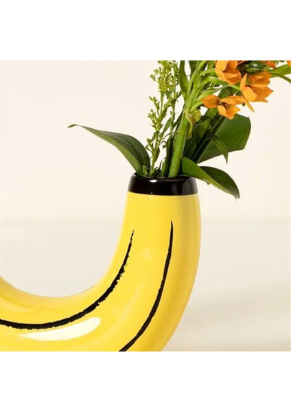 Basit Muz Vazo Çiçek Aranjmanı Oturma Odası Yemek Odası Dekorasyon Süsler Reçine Artefakt Ekici Çerçeve ile (Yurt Dışından) fırsatları