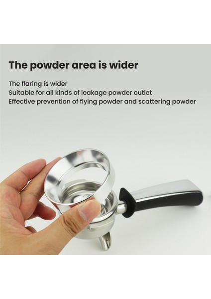 54MM Kahve Tozu Alma Dozaj Hunisi Halkası Coffeeware Bira Kase Portafilter Sabotaj Coffeeware Yedek Gümüş (Yurt Dışından)