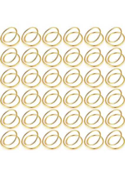 36 Adet Metal Spiral Peçete Halkası Tokaları Basit Peçete Halkaları Düğünler Için Resepsiyon Büfe Masa Süsü Altın (Yurt Dışından)