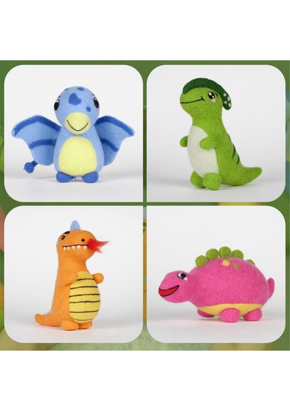 Yeni Başlayanlar Için Bebek Dinozor Iğne Keçe Kitleri, Iğne Keçe Seti, Keçe Iğneleri, Köpük Ped, Keçe Kumaş, Talimat (Yurt Dışından) fiyatları