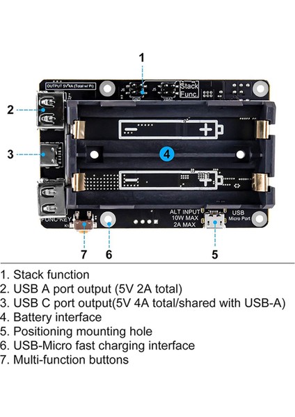 3b/3b+/4b Ups Plus Ups Güç Kaynağı Için Kesintisiz Akü Güç Kaynağı Yönetimi Genişletme Kartı (Yurt Dışından)