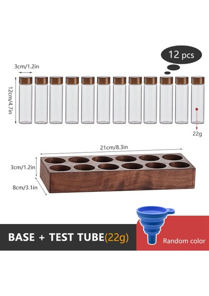 Kahve Çekirdekleri Saklama Kabı Kahve Çay Test Tüpü Cam Şişe Ceviz Vitrin Rafı Espresso Kahve Aksesuarları B (Yurt Dışından) fiyatları