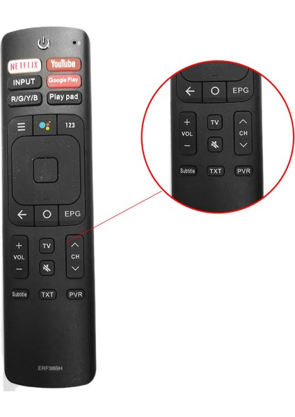 Hd Uzaktan Kumanda Için ERF3I69H 55RG ERF3169H 50RG UHD 4K Tv (Yurt Dışından) modelleri