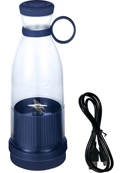 Şarj Edilebilir Mikserler Taze Meyve Sıkacakları USB Taşınabilir Meyve Suyu Şişesi Mini Hızlı Elektrikli Blender Smoothie Buz Yapıcı Mavi (Yurt Dışından)