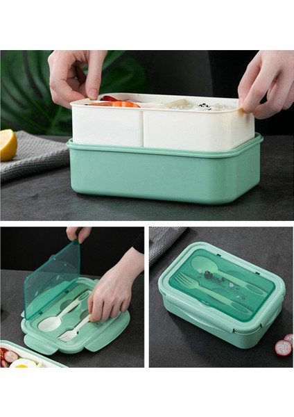 Yetişkin Çocuklar Için Öğle Yemeği Kutusu, 1400ML Öğle Yemeği Kutusu Konteyneri Bento Kutuları, Ankastre Gereç Setli, Sızdırmaz(Pembe) (Yurt Dışından) fırsatları