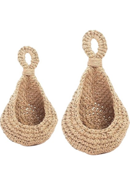 Jüt Patates ve Soğan Depolama Sepeti Kiler Boho Mutfak Dekoru Bohemian Asılı Meyve Sepetleri Mutfak Için (Yurt Dışından)