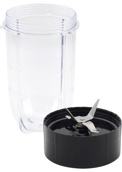 Magic Bullet Için Yedek Çapraz Bıçak + 16OZ Bardak Seti, 250W MB1001 Blender ile Uyumlu Yedek Parçalar (Yurt Dışından)