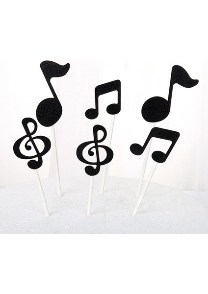 60 Adet Müzik Notaları Temalı Kek Topper Kağıt Kek Ekler Kart Düğün Pastası Topper Dekorasyon (Yurt Dışından) indirimleri