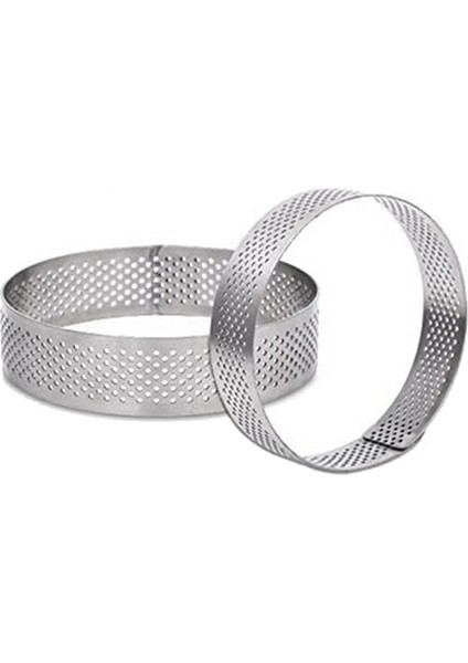 36 Paket Paslanmaz Çelik Tart Halkaları, Delikli Kek Mus Halkası, Kek Halkası Kalıbı, Yuvarlak Kek Pişirme Araçları 6 cm (Yurt Dışından) fırsatları