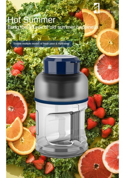 1500 ml Taşınabilir Blender Şişe Spor Suyu Makinesi Güçlü Mutfak Meyve Suyu Blender Bardak Portakal Sıkacağı Elektrikli Mikserler-B (Yurt Dışından)