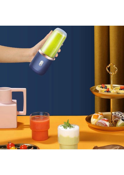 6 Bıçaklı Taşınabilir Meyve Sıkacağı Bardağı Sıkacağı Meyve Fincan Otomatik Küçük Elektrikli Meyve Sıkacağı Smoothie Blenderı Mutfak Robotu, Bir (Yurt Dışından)