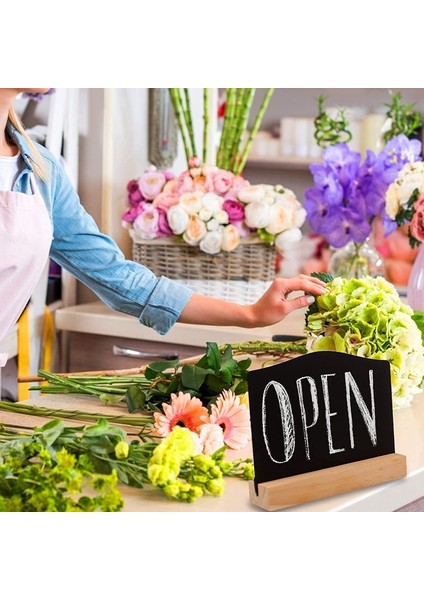 Tebeşir Burcu Için 4 Pcs Mini Kara Tahta Işaretleri, Parti Restoran Düğün Için Gıda Etiketleri Mesaj Panosu Işaretleri (Yurt Dışından) fırsatları