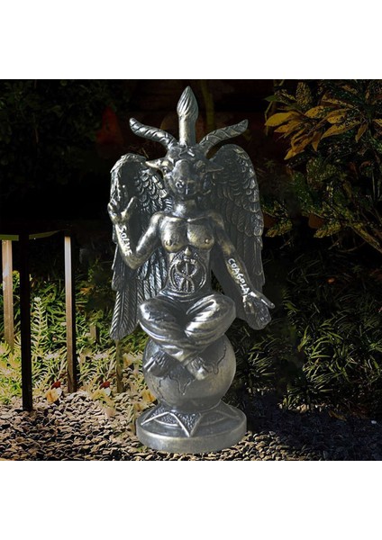 2x Şeytani Idol Baphomet Heykel Zen Meditasyon Sihirli Kanat Keçi Heykeli Reçine El Sanatları Dini Süsler Ev A (Yurt Dışından) fiyatları