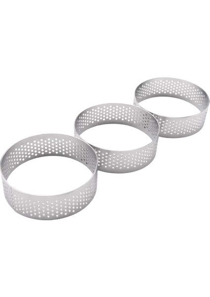 20 Paket Paslanmaz Çelik Tart Halkası, Isıya Dayanıklı Delikli Kek Mus Halkası, Yuvarlak Halka Pişirme Çörek Araçları, 5.9cm (Yurt Dışından) modelleri