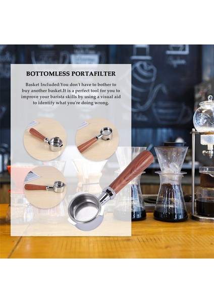 Breville Barista Express BES870XL BES870BSXL BES878BSS BES880BSS BES840XL ve Daha Fazlası Için 54MM Dipsiz Portafilter C (Yurt Dışından) fırsatları