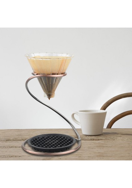 V60 Için Kahve Spiral Tutucu Destekli Kahve Bulutu Paylaşım Potu Kahve El Delme Aleti, Bronz (Yurt Dışından)
