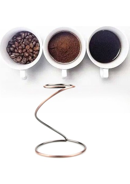 V60 Için Kahve Spiral Tutucu Destekli Kahve Bulutu Paylaşım Potu Kahve El Delme Aleti, Bronz (Yurt Dışından) indirimleri