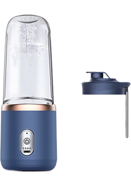 Yeni Taşınabilir Blender 400ML Elektrikli Meyve Sıkacağı Limon Portakal Meyve Sıkacağı Kablosuz Şarjlı 21000RPM Mikser (Mavi) (Yurt Dışından)