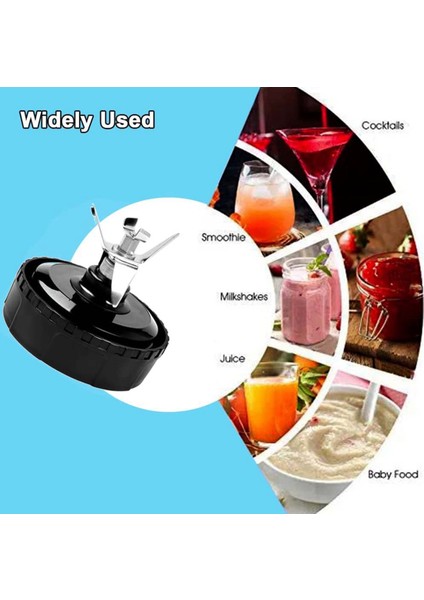 Ninja Blender Yedek Parçaları Için 6 Yüzgeç, Nutri Ninja Auto Iq BL450-70, BL451-70, BL454-70, BL455-70 (Yurt Dışından)