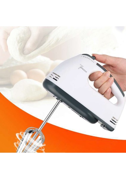 Elektrikli Yumurta Çırpıcı Otomatik El Mikseri Blender 7 Dişli Pişirme Çırpma Krem Şanti Mikser El Karıştırıcı Abd Plug (Yurt Dışından)