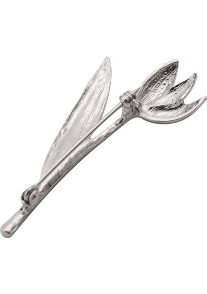 Moda Broş Pin Basit Mizaç Vahşi Iş Giyim Broş Alaşım Bayan Broş Takı Hediye Gümüş (Yurt Dışından)