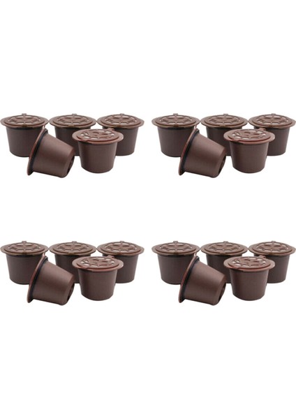 Nespresso Makineleri Için 20 Adet Paslanmaz Çelik Filtre Yeniden Kullanılabilir Kahve Kapsülleri (B) (Yurt Dışından)