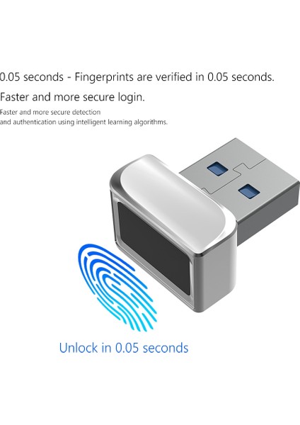 USB Parmak Izi Okuyucu Modülü Windows 7 10 11 Dizüstü Bilgisayarlar Için Merhaba Biyometrik Tarayıcı Asma Kilit Pc Parmak Izi Kilidini Açma (Yurt Dışından)