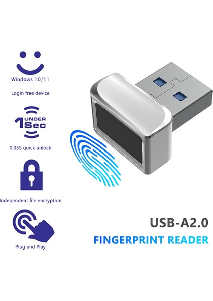USB Parmak Izi Okuyucu Modülü Windows 7 10 11 Dizüstü Bilgisayarlar Için Merhaba Biyometrik Tarayıcı Asma Kilit Pc Parmak Izi Kilidini Açma (Yurt Dışından) modelleri