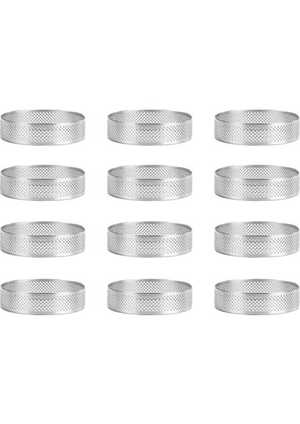 60 Paket Paslanmaz Çelik Tart Yüzükler 3 In, Delikli Kek Mus Halkası, Kek Halkası Kalıbı, Yuvarlak Kek Pişirme Araçları (Yurt Dışından) indirimleri