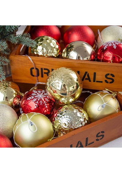 2x Noel Topu Baubles Büyük Ağaç Süslemeleri Topları Noel Partisi Asılı Süsler Yeni Yıl-B Için Noel Süslemeleri (Yurt Dışından)