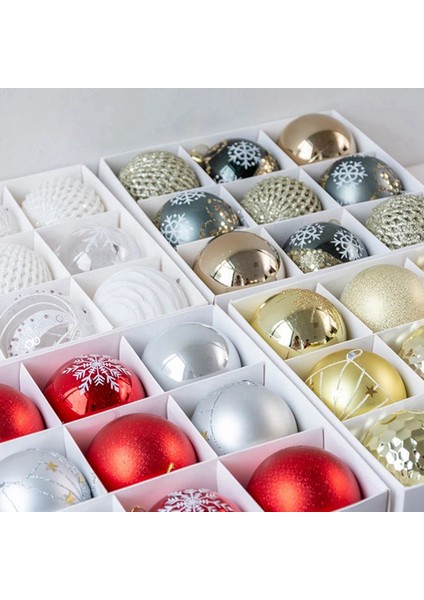 2x Noel Topu Baubles Büyük Ağaç Süslemeleri Topları Noel Partisi Asılı Süsler Yeni Yıl-B Için Noel Süslemeleri (Yurt Dışından)