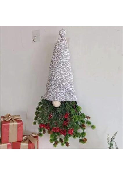 Şenlikli Çelenk Gnome Pencere Restoran Ev Noel Çelenk Için Kırmızı Meyveler Dekor ile Noel Süslemeleri Giyiyor (Yurt Dışından) fiyatları