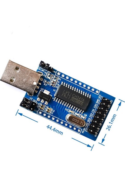 CH341A Programcı USB Uart Iıc Spı I2C Dönüştürücü Paralel Bağlantı Noktası Dönüştürücü Yerleşik Çalışma Göstergesi Lamba Kartı (Yurt Dışından)