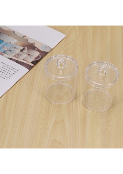 Pamuk Topu Için Qtip Tutucu Dağıtıcı, Banyo Teneke Kutu Saklama Organizasyonu B Için Kapaklı Pamuklu Çubuk Kavanoz (Yurt Dışından) indirimleri