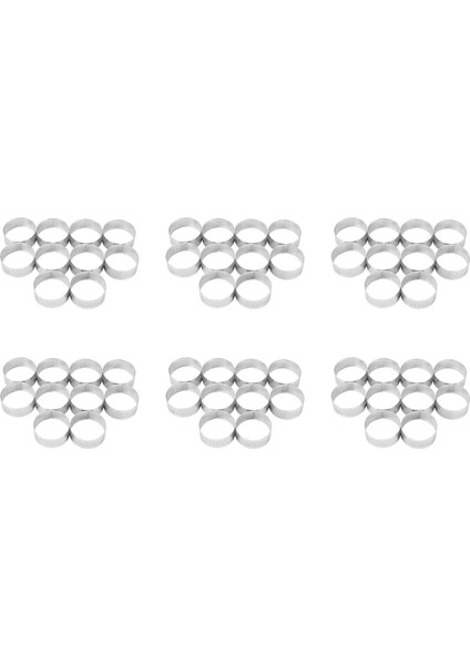 60 Paket 5 cm Paslanmaz Çelik Tart Halkası, Isıya Dayanıklı Delikli Kek Mus Halkası, Yuvarlak Halka Pişirme Çörek Araçları (Yurt Dışından) fiyatları