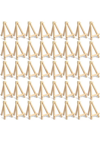 60 Adet Mini Ahşap Şövale. Kartvizitler, Sergi Fotoğrafları, Küçük Kanvaslar, Sınıf Kendin Yap Sanatları ve El Sanatları 8X15CM (Yurt Dışından)