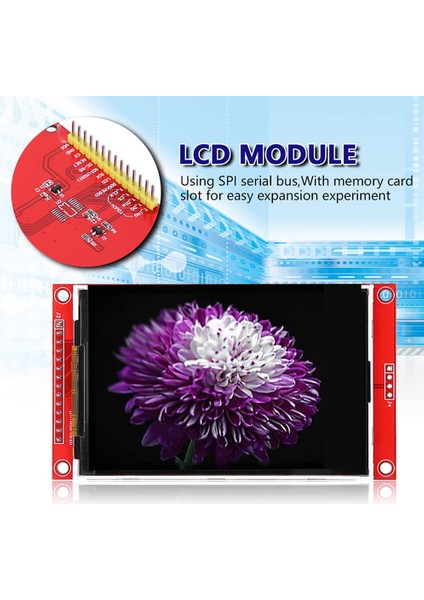 Modül LCD Ekran Modülü Tft 3.5 Inç Spı Seri 480X320 Hd Elektronik Ekran Sürücüsü Aksesuarları (Beş Noktalı Dokunmatik) (Yurt Dışından)