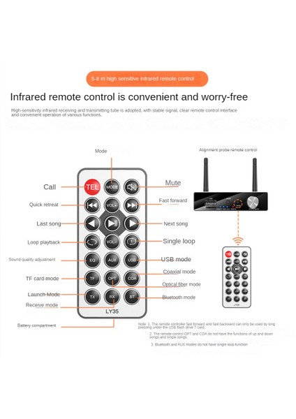 Optik Fiber Koaksiyel Bluetooth Alıcı-Verici Hıfı Ses Aux Alıcısı 3.5mm Adaptör Dijital Analog Dönüştürücü (Yurt Dışından)