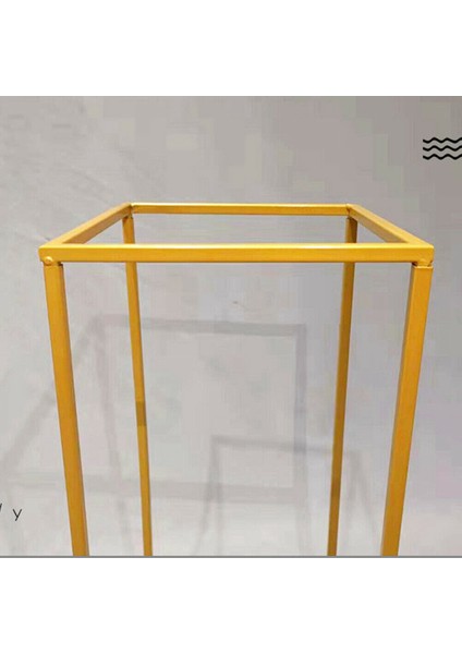 2pc Çiçek Vazo Zemin Vazoları Sütun Standı Metal Yol Kurşun Zarif Düğün Dekor (Yurt Dışından)