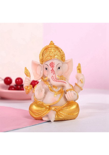 3x Haidianzi Altın Lord Ganesha Buda Heykeli Fil Tanrı Heykelleri Ganesh Figürleri (Yurt Dışından) modelleri