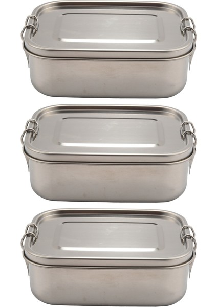 Kilit Klipsli ve Sızdırmaz Tasarımlı 3x Paslanmaz Çelik Öğle Yemeği Kabı, 800ML Bento Kutuları Öğle Yemeği Kabı (Yurt Dışından) fiyatları