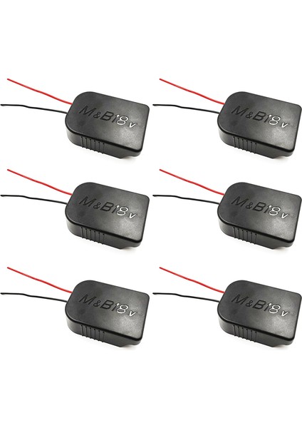 6x Adaptör ve 18V Pil Gücü Bağlantı Konnektörü Adaptörü 12 Awg Tel Adaptörlü Dock Tutucu (Yurt Dışından)