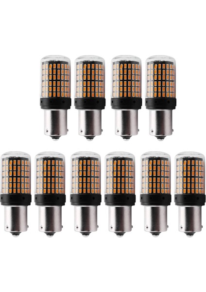 10 Adet Süper Parlak Flaş Yok 1156 Canbus LED Işık BAU15S PY21W 144SMD 3014 Cips Dönüş Sinyali Ters Kuyruk Işık (Yurt Dışından)