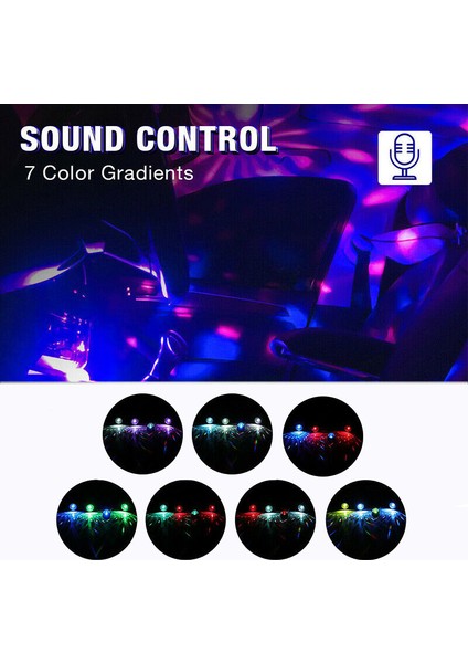 Araba - Çakmak Fişi LED Iç Atmosfer Neon Işıklar Şerit Ses Müzik Kontrol Zemin Dekor Uzaktan Işık (Yurt Dışından) indirimleri