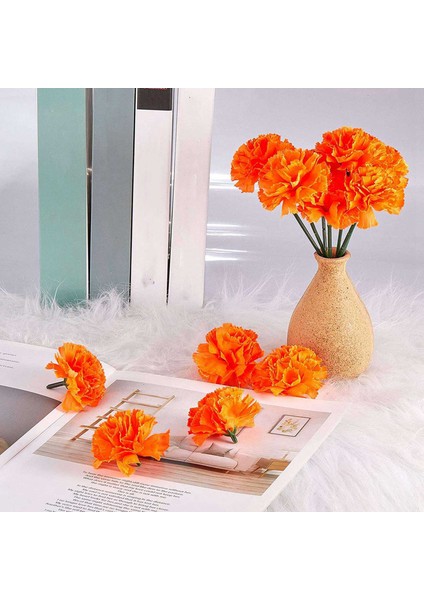 Kadife Çiçeği Çiçek Kafaları Toplu, 400 Adet Yapay Çiçekler Çelenk El Sanatları Için Kafaları, Ipek Kadife Çiçeği Sahte Çiçekler, Turuncu (Yurt Dışından) modelleri