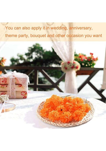 Kadife Çiçeği Çiçek Kafaları Toplu, 400 Adet Yapay Çiçekler Çelenk El Sanatları Için Kafaları, Ipek Kadife Çiçeği Sahte Çiçekler, Turuncu (Yurt Dışından) fırsatları